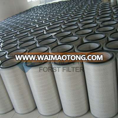 FORST Industrial Air Filter Cellulose Paper Blends Dust Cartridge Filters with Polyester