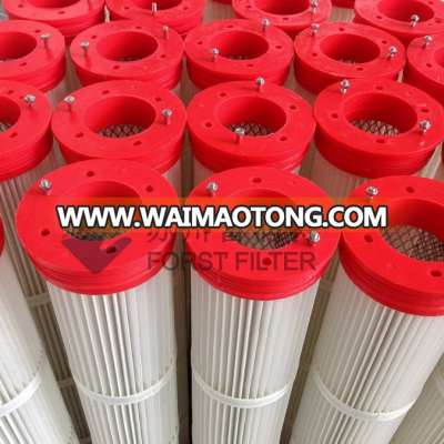 FORST Cement Silo Roof Polyester pulse Dust Cartridge Filter